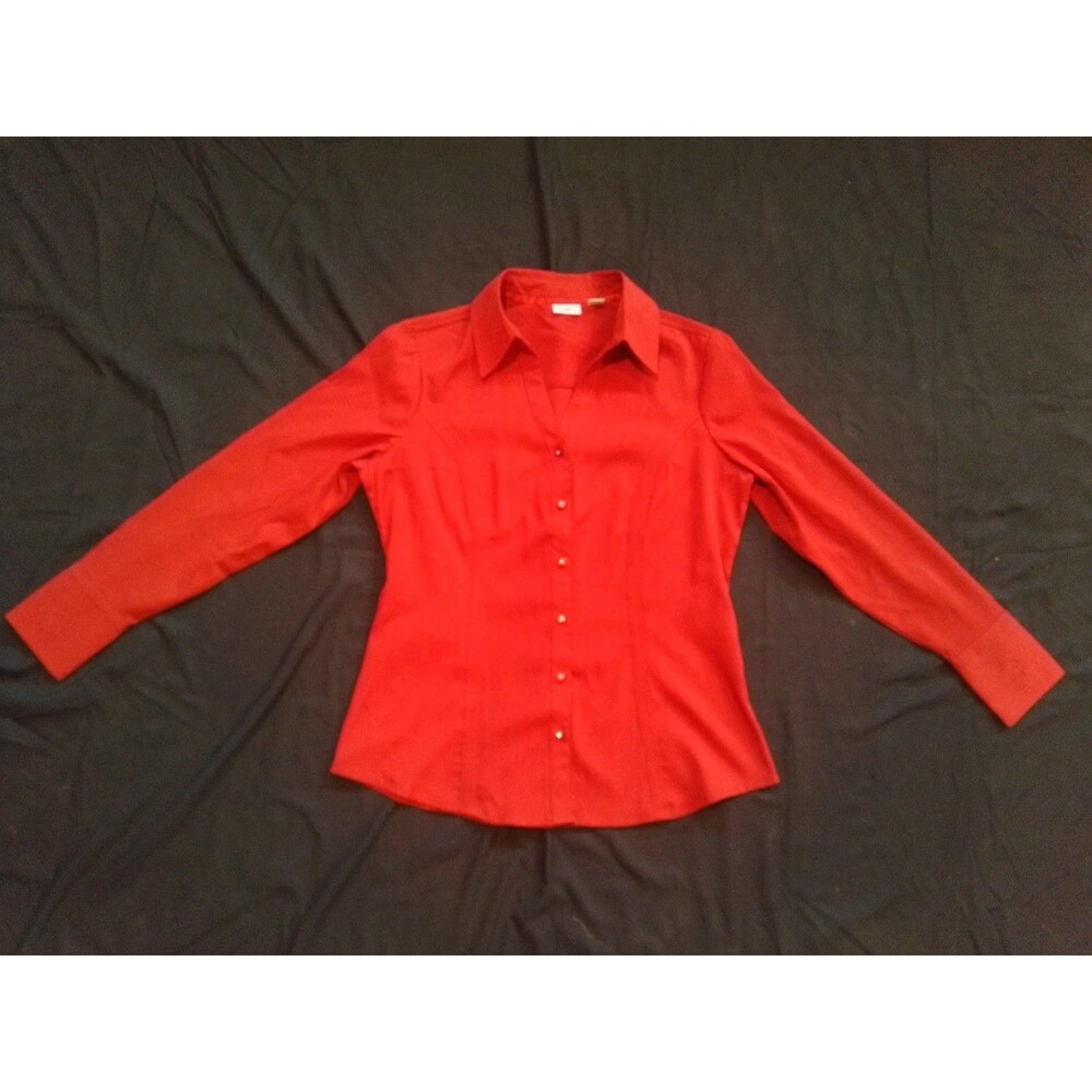CATO Woman's Long Sleeve Button Up Shirt Size Medium